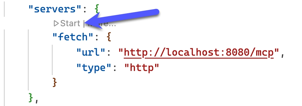 VS Code MCP settings